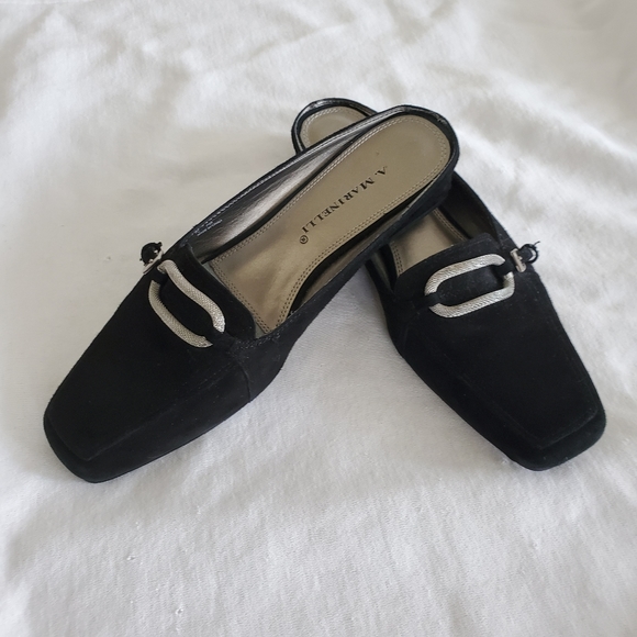 A. Marinelli Shoes - A. Marinelli Black Suede Mules Like New!!!